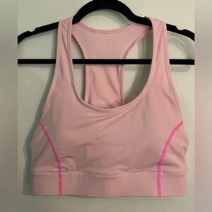 Fabletics Trinity High Impact Womens Sports Bra Wide Band Back Pocket Sz Med